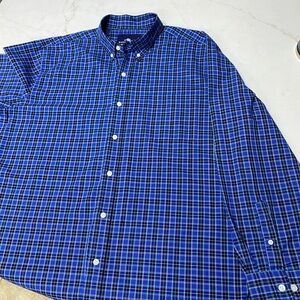 Saddlebred Navy and Light Blue Checkered Shirt